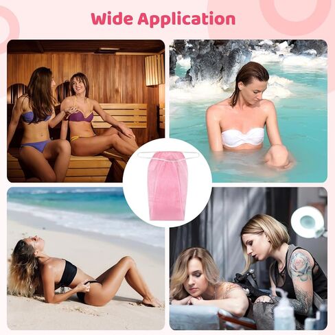 200 قطعة سراويل داخلية غير منسوجة للاستعمال مرة واحدة، سراويل داخلية وردية للنساء، سراويل داخلية للاستعمال مرة واحدة للتسمير بالرش، سراويل داخلية مسامية للساونا، المنتجعات الصحية، السفر، تسمير البشرة in Kuwait