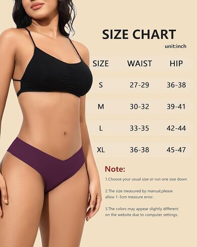 Thongs for Women Soft Low Rise Sexy Thong Ladies Panties Womens Underwear Invisible Bikini Briefs 6 Pack S-XL in Saudi Arabia