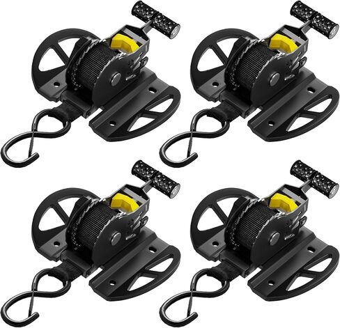 2PCS Retractable Ratchet Straps,Compatible with 2015-2025 Ford F150 Auto Retract Securing Strap,Integral Retractable Tie Down Straps for F250/F350/F450/F550,Retractable Truck Bed Ratchet Straps in Kuwait