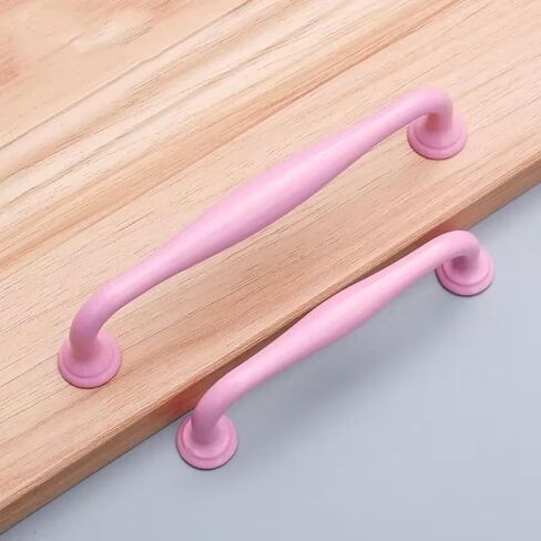 Modern Simple Aluminum Colorful Furniture Handles Children's Room Cabinet Door Pulls Drawers Wardrobe Knobs Home Decoration(B-128mm) in Saudi Arabia