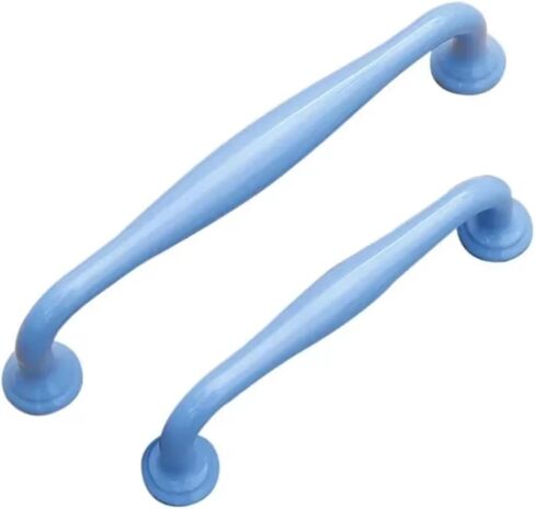 Modern Simple Aluminum Colorful Furniture Handles Children's Room Cabinet Door Pulls Drawers Wardrobe Knobs Home Decoration(B-128mm) in Saudi Arabia