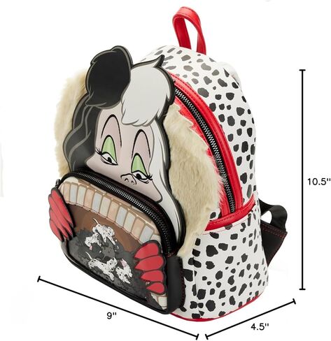 Loungefly Disney 101 Dalmatians Villains Scene Cruella MINI Backpack in Saudi Arabia