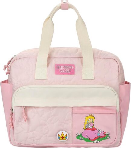 Bioworld Super Mario Bros Pink Mini Backpack with Character Icons and Adjustable Straps in Saudi Arabia