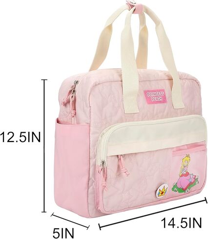 Bioworld Super Mario Bros Pink Mini Backpack with Character Icons and Adjustable Straps in Saudi Arabia