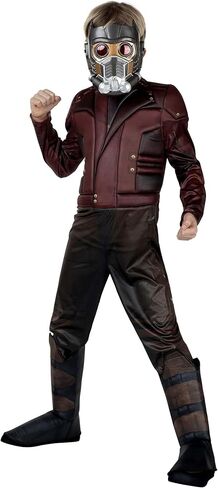 Jazwares Boy's Guardians of The Galaxy Star Lord Qualux Costume - Marvel Cosplay Jumpsuit with Mask in Saudi Arabia