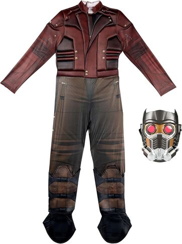 Jazwares Boy's Guardians of The Galaxy Star Lord Qualux Costume - Marvel Cosplay Jumpsuit with Mask in Saudi Arabia