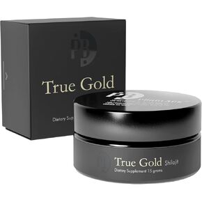 Pürblack® Live Resin True Gold Shilajit - Organic Shilajit Supplement with True Gold Content | Over 80 Minerals, High Bioavailability, Antioxidant Properties | Made in USA (60 Servings) in Saudi Arabia