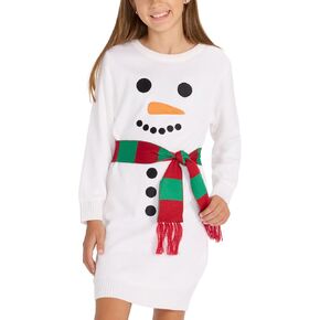 Tipsy Elves Girls Christmas Sweater Dresses - Youth Special Occasion Dress for The Holidays in Kuwait