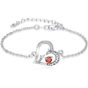 TANGPOET Giraffe Bracelet for Women Mom 925 Sterling Silver Three Giraffe Family Jewelry Gifts for Valentines Mothers Day Birthday Christmas,Adjustable 7"+2" Chain in Kuwait
