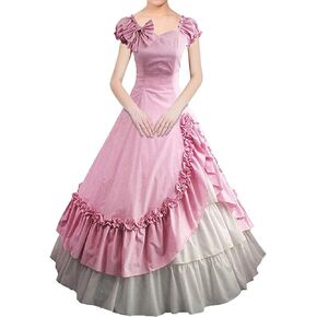 Women's Gothic Victorian Dress Vintage Civil War Ball Gown Masquerade Dresses in Saudi Arabia