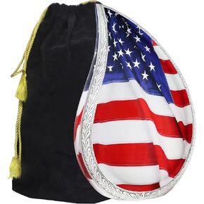 M MEILINXU جرة للرماد الذكور البالغين، الجرار الحرق لرماد الإنسان الكبار رجل والإناث، جرة الجنازة الزخرفية للنساء، النسر والعلم الوطني، دمعة المخضرم - قطرة المسيل للدموع بالحجم الكامل in Kuwait