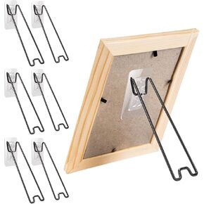 6 PCS 3 حجم إطار صورة قابلة للتعديل ، إطار صورة من الفولاذ المقاوم للصدأ ، يظهر الحامل الضيق ، لوحة دعم إطار الصورة لمدة 6-18 بوصة in Kuwait