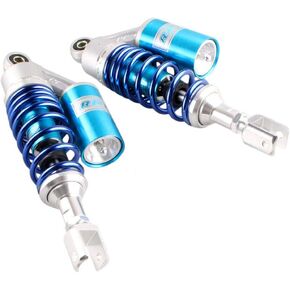 ممتص الصدمات الهوائي مقاس 11 بوصة 280 مم متوافق مع هوندا سوزوكي ياماها 50cc 70cc 80cc قطعتين (ذهبي/أسود) in Kuwait