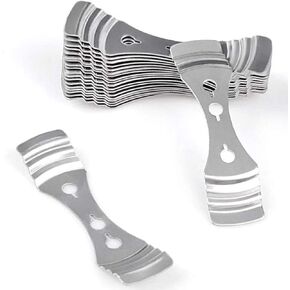 Metal Candle Wick Centering Device, 3 Hole Metal Candle Core Wicks Holder Clips for Candle DIY Making lovers (10PCS) in Kuwait