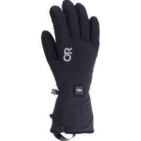 Outdoor Research Men's Sureshot Heated Softshell Gloves, Solid Black, M in Kuwait