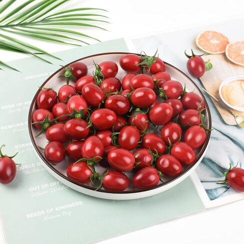 Artificial Cherry Tomatoes, 25 Pcs Simulation Cherry Tomatoes Fake Fruit Decoration for Home Kitchen Christmas Party Decor Photography Props in Saudi Arabia