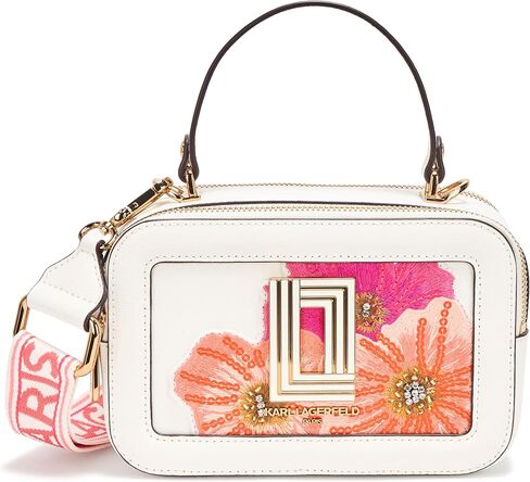 KARL LAGERFELD womens Simone Camera Floral Crossbody in Saudi Arabia