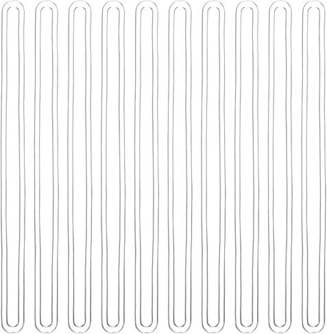10 Pack Clear PVC Luggage Tag Loops - 6 Inch Durable Plastic Straps for ID Cards Name Tags Suitcases and Backpacks in Saudi Arabia