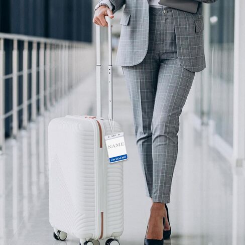 10 Pack Clear PVC Luggage Tag Loops - 6 Inch Durable Plastic Straps for ID Cards Name Tags Suitcases and Backpacks in Saudi Arabia