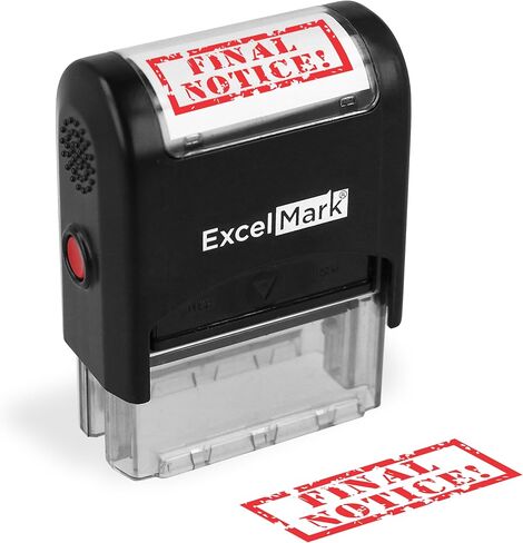Account Seriously OVERDUE - Self Inking Bill Collection Stamp in Red Ink in Kuwait