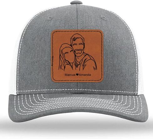 GODMERCH Personalized Couples Matching Hats, Custom Hat, Gifts for Couple Boyfriend Girlfriend Anniversary Valentine Day in Saudi Arabia