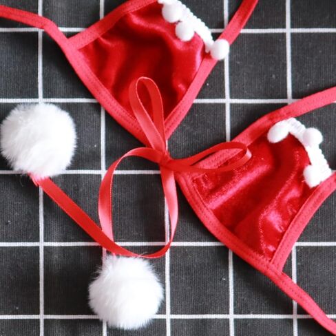 JasmyGirls Sexy Christmas Red Bra and Panty Sets Santa Lingerie for Women in Saudi Arabia