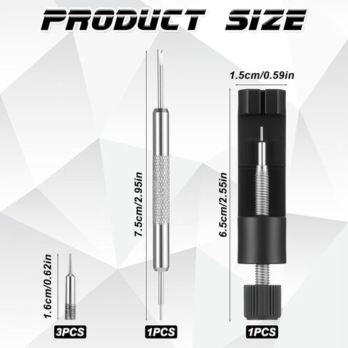 Watch Link Removal Kit, Watch Pin Removal Tool Watches Resizing Kit Pin Remover for Sizing Bands with Extra Replacement for Adjust and Remover Bracelet Strap in Saudi Arabia
