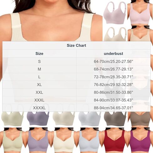 Womens Wireless Bras with Support and Lift Push Up Seamless Jelly Bras Comfort Soft Buttery Yoga Bralette Smooth Bra in Saudi Arabia