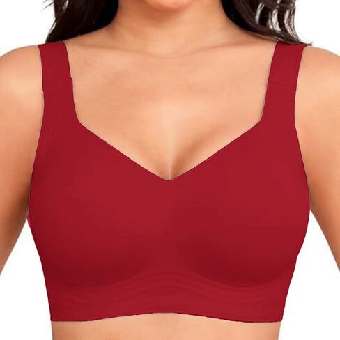 Womens Wireless Bras with Support and Lift Push Up Seamless Jelly Bras Comfort Soft Buttery Yoga Bralette Smooth Bra in Saudi Arabia