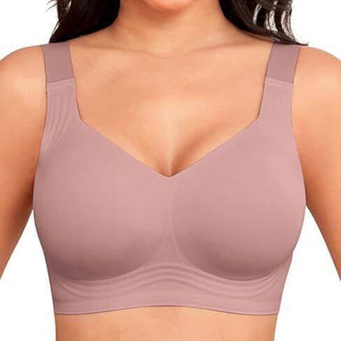 Womens Wireless Bras with Support and Lift Push Up Seamless Jelly Bras Comfort Soft Buttery Yoga Bralette Smooth Bra in Saudi Arabia