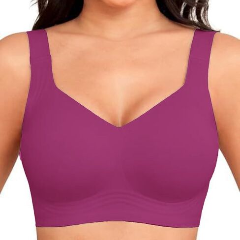 Womens Wireless Bras with Support and Lift Push Up Seamless Jelly Bras Comfort Soft Buttery Yoga Bralette Smooth Bra in Saudi Arabia