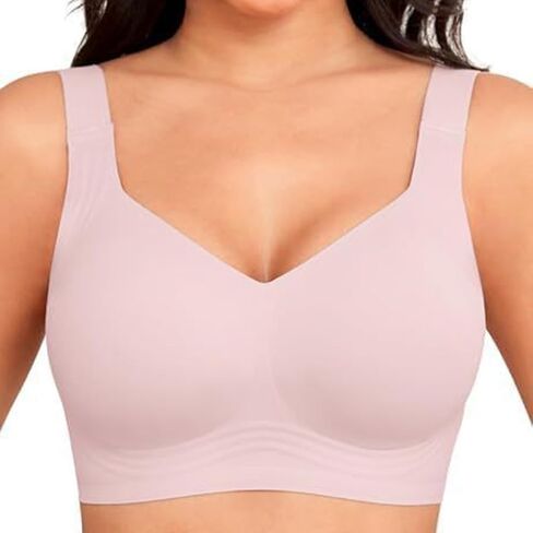 Womens Wireless Bras with Support and Lift Push Up Seamless Jelly Bras Comfort Soft Buttery Yoga Bralette Smooth Bra in Saudi Arabia