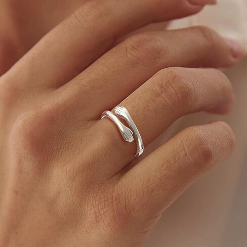 Stainless Steel Hug Ring for Granddaughter Daughter Adjustable Ring for Women Hope Rings for Granddaughter Birthday Christmas Gifts for Daughters Tarnish Free Jewelry Gift for Her in Saudi Arabia