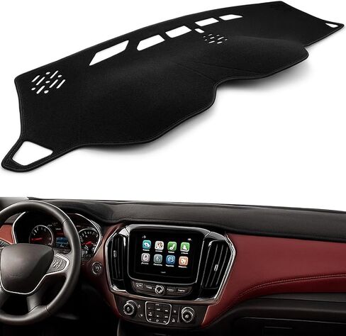 Dash Cover Mat Fit for Hyundai Sonata 2015 2016 2017 2018 2019 Dashboard Cover All-Black Dash Mat with Anti-Slip Silicone Granules Pad Accessories in Kuwait