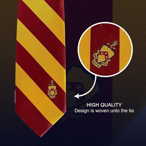 ربطة عنق Desert Cactus Phi Kappa Tau Phi Kappa Tau Fraternity اليونانية مناسبة رسمية 100% بوليستر مع شعار، مرخصة رسميًا (النمط A) in Saudi Arabia