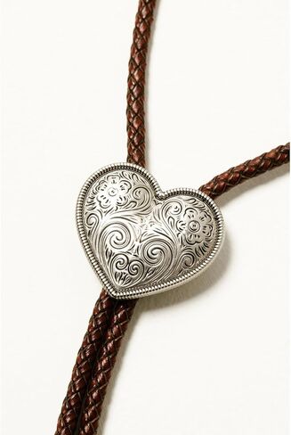 Shyanne Women's Strawberry Skies Braided Heart Bolo Tie - SASP25N9-BN One Size in Saudi Arabia