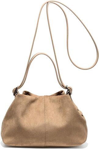 Mini Suede Tote Bag for Women Pleated Cloud Handbag Trendy Shoulder Crossbody Purse Dumpling Bag Underarm Purses in Saudi Arabia