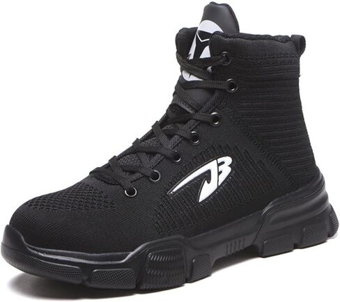 fayengan Unisex Steel Toe Cap Safety Ultra Lightweight Breathable Work Trainer Shoes Sport Sneaker Safety Shoes Men Women (Color : Black, Size : 10 US) in Saudi Arabia