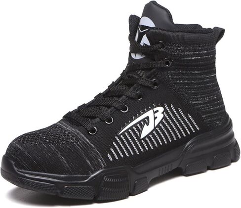 fayengan Unisex Steel Toe Cap Safety Ultra Lightweight Breathable Work Trainer Shoes Sport Sneaker Safety Shoes Men Women (Color : Black, Size : 10 US) in Saudi Arabia