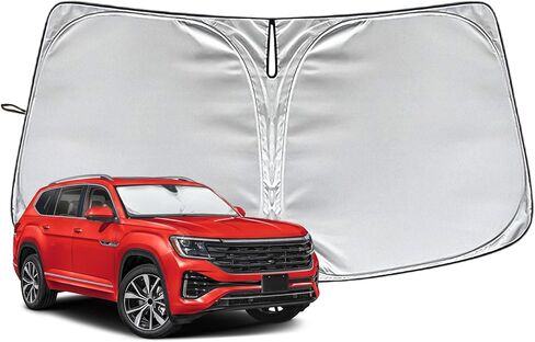 Fit for Chevrolet Silverado 1500 2014-2025 Windshield Sunshade, Customized for Chevy Silverado 1500 Car Front Window Sun Shades, Automatic Car Sun Shield Accessories, Blocks UV Rays in Kuwait
