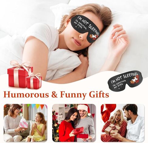 مضحك 3D صفر ضغط قناع العين النوم للرجال النساء الجانب النائم، قابل للتعديل تعتيم أقنعة العين تنفس لينة للسفر قيلولة النوم الليلي، هدايا مضحكة تخزين الحشو (يريح عيني) in Saudi Arabia