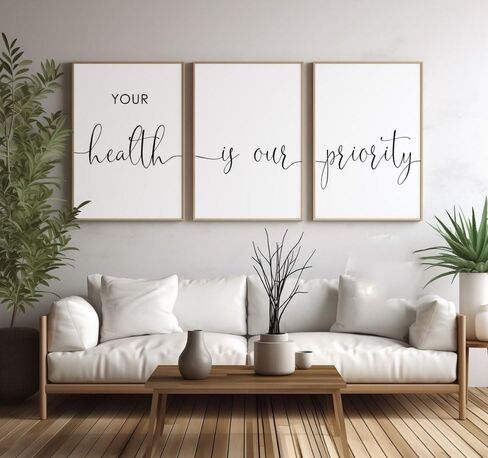 3 Pieces In This Office We Are Team Poster Prints Wall Art Minimalist Office Quotes Canvas Painting Framed Artwork for Living Room Office Decoration with Inner Frame in Saudi Arabia