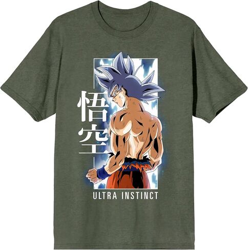 Dragonball Z Super Ultra Instinct Men's Black Graphic Crew Neck Tee in Saudi Arabia
