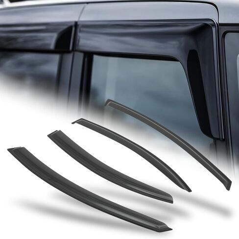 M-AUTO Window Visor Shade Compatible with 01-10 Chrysler Pt Cruiser, Tape-On Rain Guards Shields, 4 PCs in Saudi Arabia