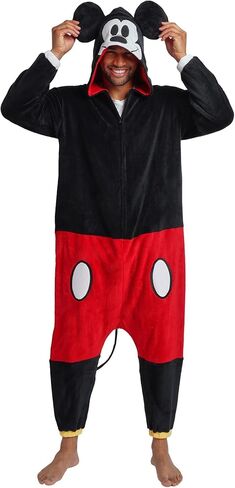 ديزني ميكي ماوس الكبار طويلة الأكمام مقنعين Kigurumi نيسيي زي تأثيري البدلة in Kuwait