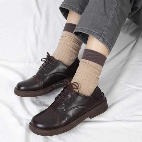 7 Pairs Women's Crew Socks-Casual Ankle Socks Cute Soft Calf Sock in Saudi Arabia