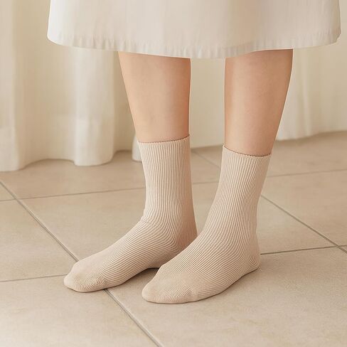5Pcs Mid-Calf Thermal Socks Set, Plush Lined Winter Boot Socks for Cold Weather Indoor and Outdoor Wear in Saudi Arabia