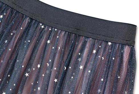 Womens Sequin Tulle Skirts Sparkly A-Line Mesh Skirt High Waist Glitter Pleated Skirts Casual Cocktail Party Skirt in Saudi Arabia