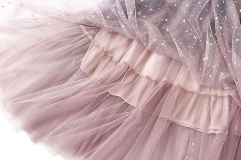 Womens Sequin Tulle Skirts Sparkly A-Line Mesh Skirt High Waist Glitter Pleated Skirts Casual Cocktail Party Skirt in Saudi Arabia