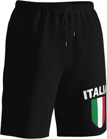 شورت سباحة رجالي بعلم إيطاليا Love Italia للرجال سريع الجفاف مقاس 7 بوصات - ملابس سباحة لشاطئ هاواي in Kuwait